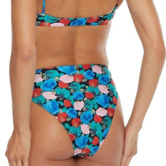 VIX PAULA HERMANNY BELLA 2-PC FLORAL GIGI HIGH WAIST BIKINI SWIMSUIT D/M NWT - Picture 7 of 12